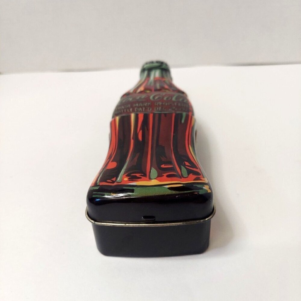 Vintage Coca Cola Soda Pop Bottle Shaped Tin Container Box 2003 Metal - Picture 6 of 13